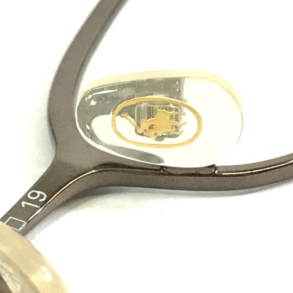 Vintage Ralph Lauren Eyeglasses Frames RL681 OP3R Brushed Gold Oval 46-19-135